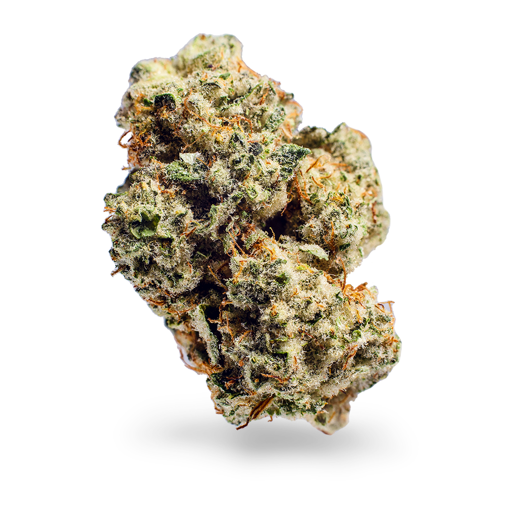 Cannabis flower in store