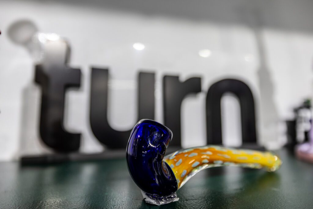 A glass accessory sold at Token Dispensary