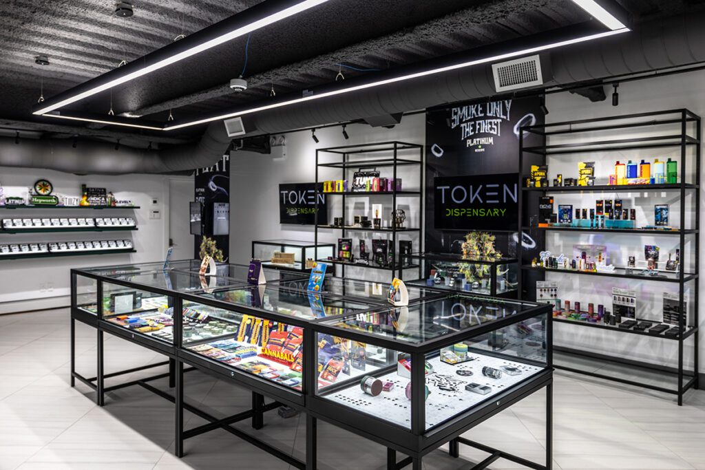 The interior of Token Dispensary