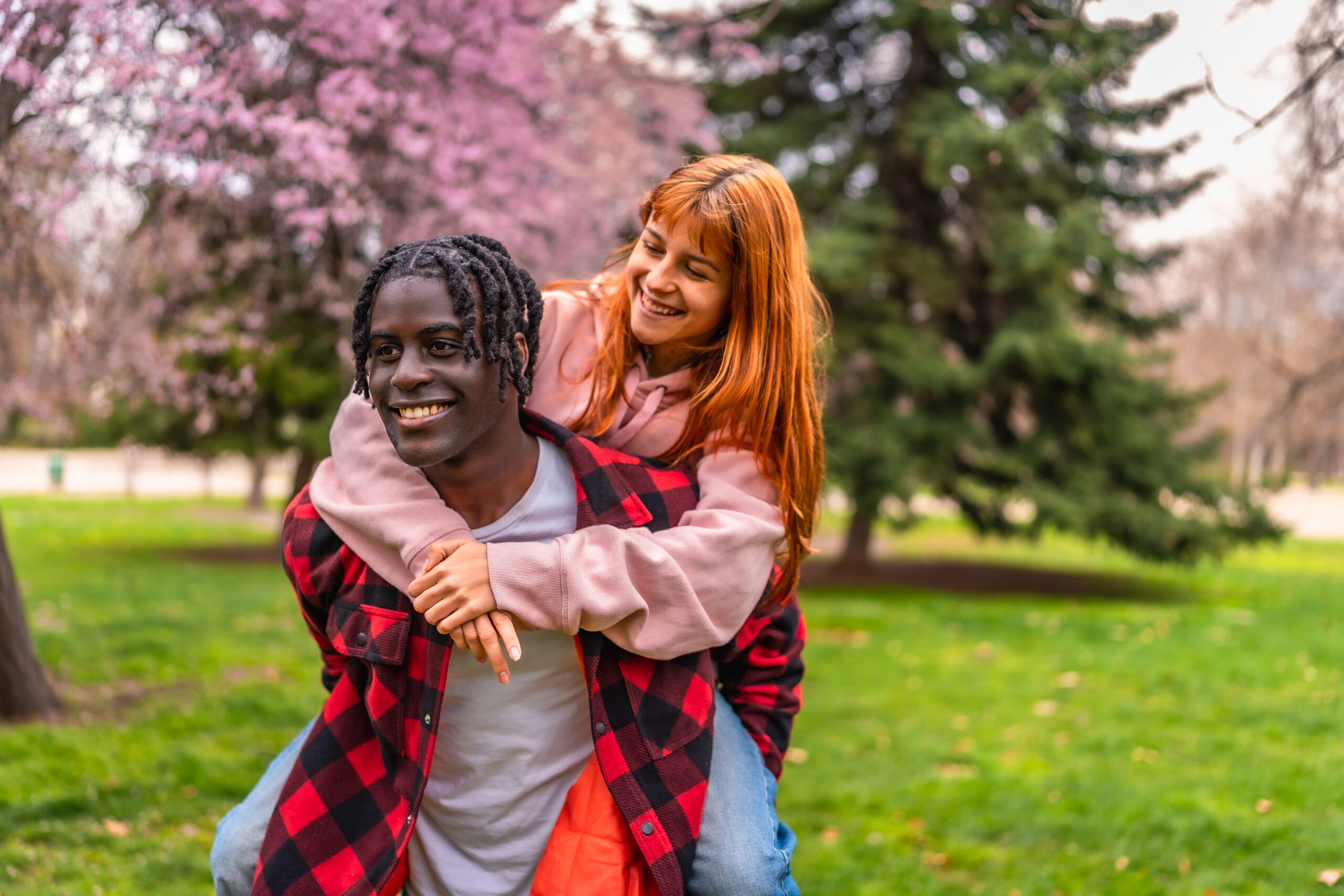 A photo of a happy couple