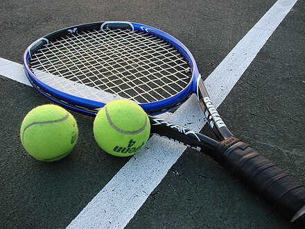 A tennis racket